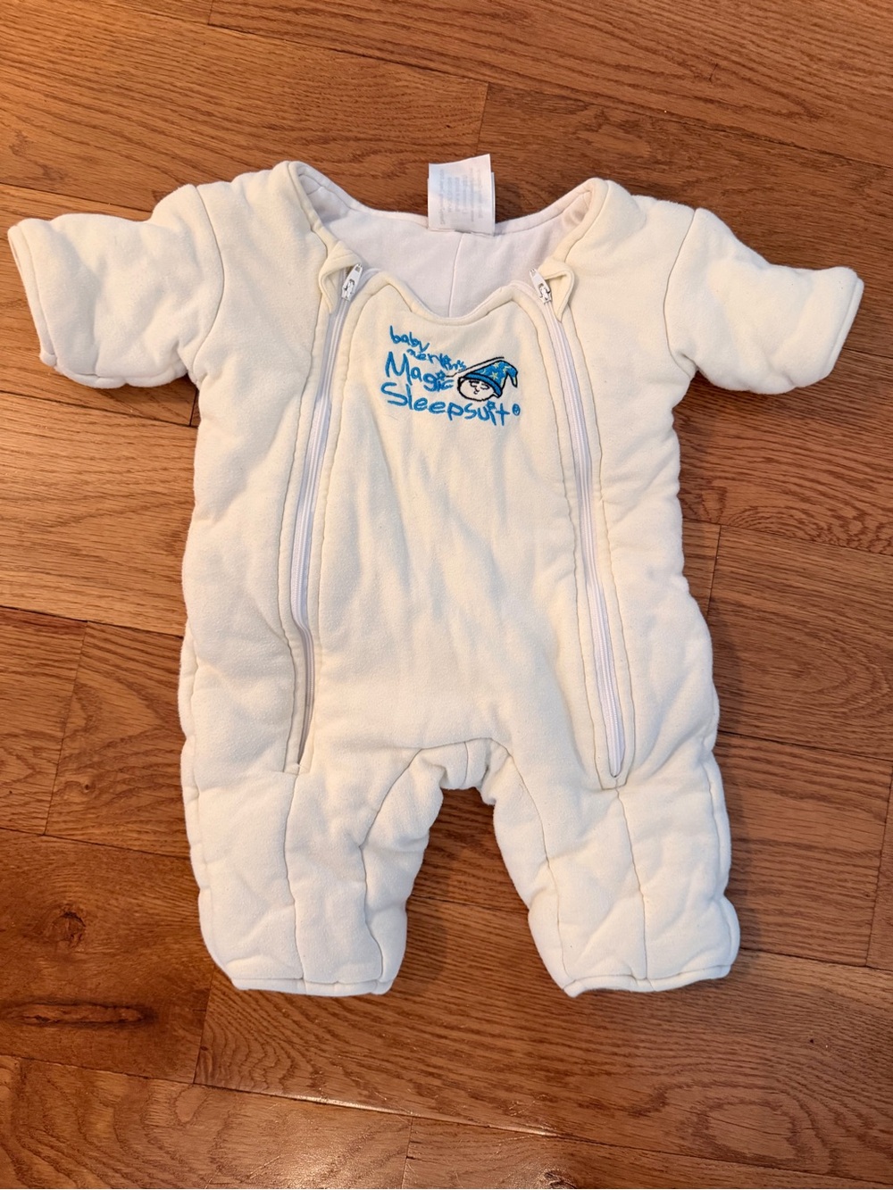 Baby Magic Sleepsuit Cream Footed One-Piece with Dual Zippers